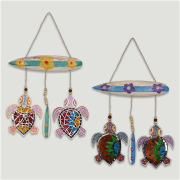 Movil tortuga doble mosaico tabla surf 26x30 cm.