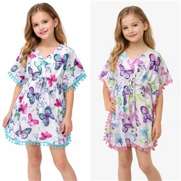 Poncho de poliéster infantil.