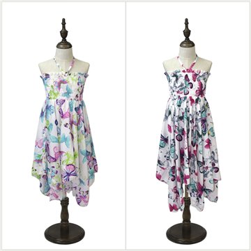 Vestido infantil poliéster.