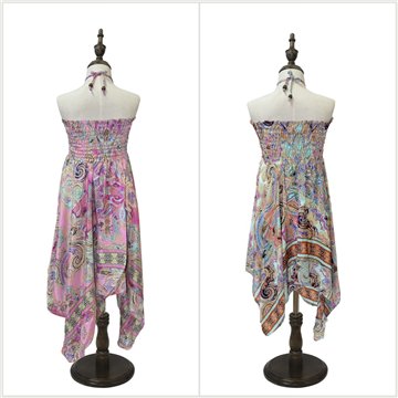 Vestido infantil poliéster.