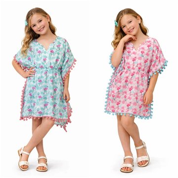 Poncho infantil em poliéster.