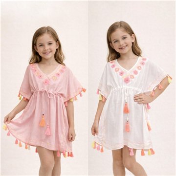 Poncho infantil rayón.