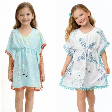 Poncho infantil poliéster.