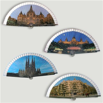 Abanico madera Barcelona