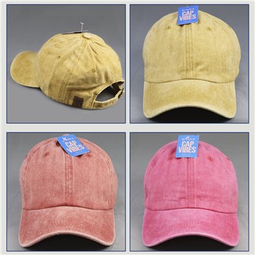 Gorra. 29. Algodón 100%. Amarillo y Rojos