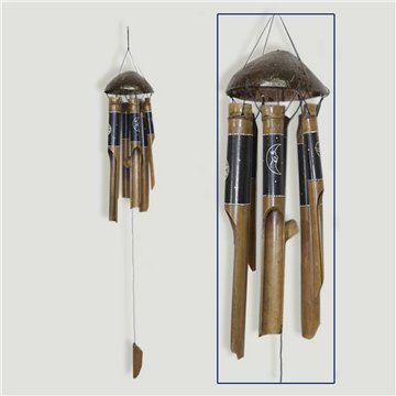 Movil bambú coco planetas t30cm 40cm