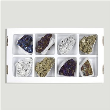 Carbeto de silício. Cor metálica. 4,5-6cm aprox.