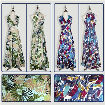 Long viscose dress. Sydney style. Sizes S/M and M/L