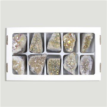 Drusa Amatista Aura Citrino. 3-4,5cm