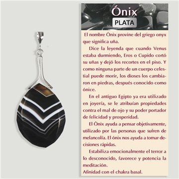 ÓNIX BANDEADA. Colgante Plata. Forma surtida