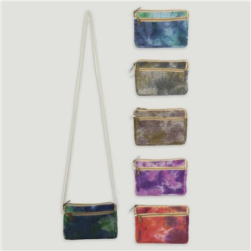 Sac en coton 2cremall délavé 19x13cm coloris assortis