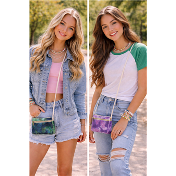 Sac en coton 2cremall délavé 19x13cm coloris assortis