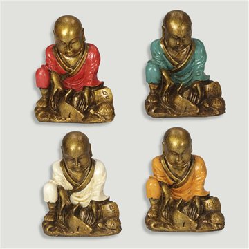 Moine de boeuf assis 8,5x11cm coloris assorti