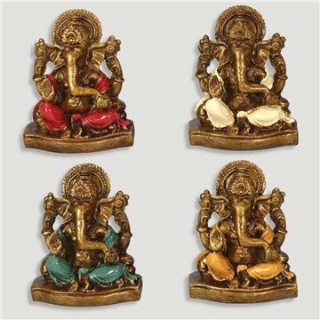 Ganesha res 10x11cm couleurs assorties