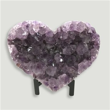 Corazón Drusa Amatista. Calidad A