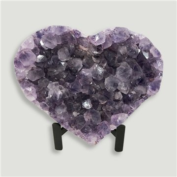 Corazón Drusa Amatista. Calidad A