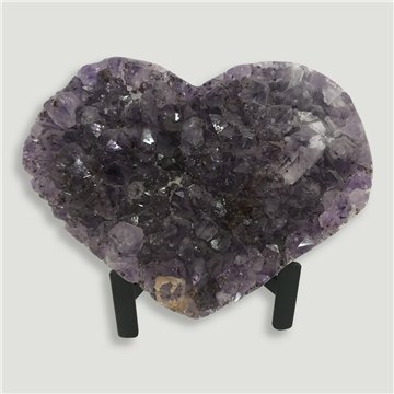 Corazón Drusa Amatista. Calidad A