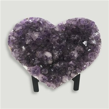 Corazón Drusa Amatista. Calidad A