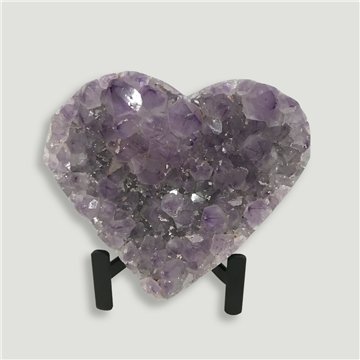 Corazón Drusa Amatista. Calidad A