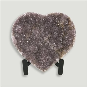 Corazón Drusa Amatista. Calidad A