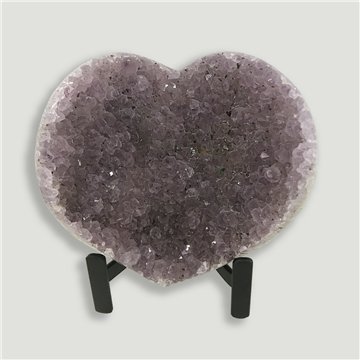 Corazón Drusa Amatista. Calidad A