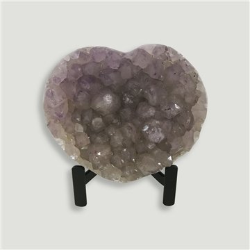 Corazón Drusa Amatista. Calidad A