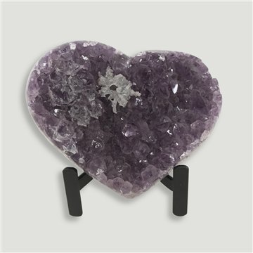 Corazón Drusa Amatista. Calidad A