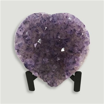 Corazón Drusa Amatista. Calidad A