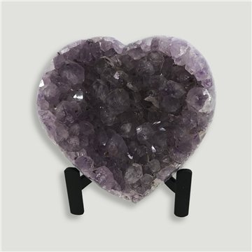 Corazón Drusa Amatista. Calidad A