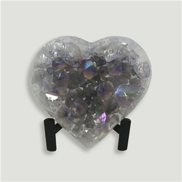 Corazón Drusa Amatista Aura. Calidad A