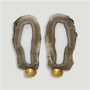 Fine Agate Natural Extra. Approx. 27x13cm