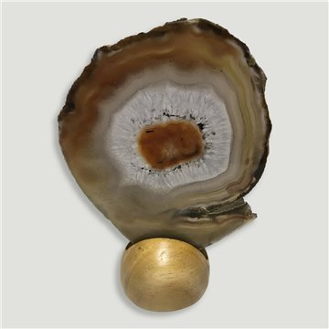 Ágata fina Natural Extra. 11,5x9,5cm. aprox