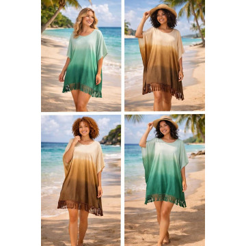 Tie-dye poncho. Indiana style. One size