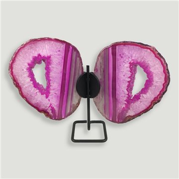 Agate Butterfly. Approx. 16x20cm - 0.462kg