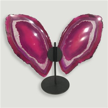 Agate Butterfly. Approx. 24x26x5cm - 0.83kg