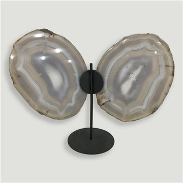 Papillon Agate. 27,5x33cm env. - 1,18kg