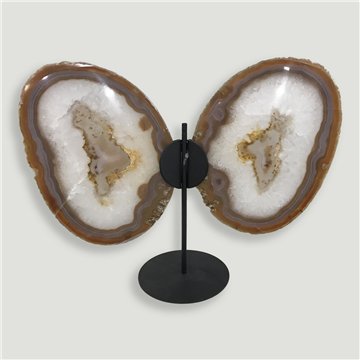 Agate Butterfly. Approx. 27x33cm - 1.502kg