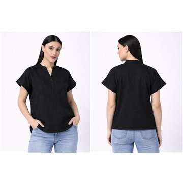 Camisa mujer Algodón Flex. S/M  L/XL 3 colores