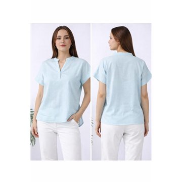 Camisa mujer Algodón Flex. Talla Única / 3 colores
