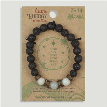 Pulsera lava poder. 04. Amazonita. Sexo
