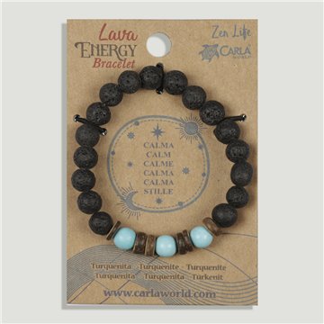 Pulsera lava poder. 07. Turquenita. Calma