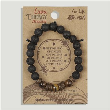 Pulsera lava poder. 08. Ojo de Tigre. Optimismo