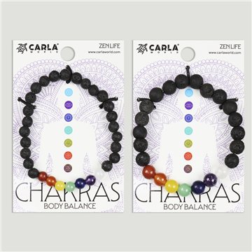 Pulsera Chakra. 49. Lava + 7 chakras