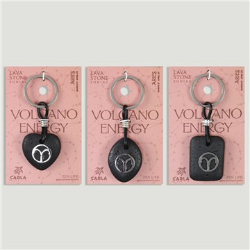 Llavero acero. 73. Lava. Signo Aries