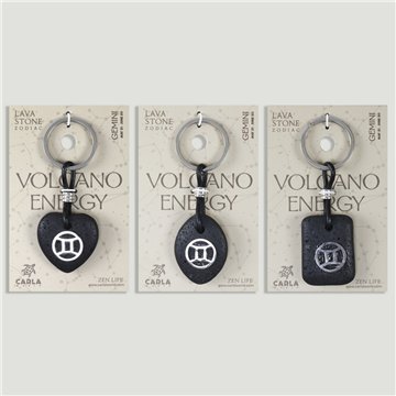 Llavero acero. 75. Lava. Signo Géminis