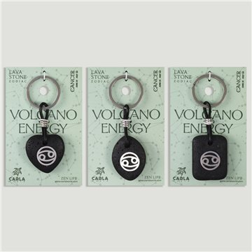 Llavero acero. 76. Lava. Signo Cáncer