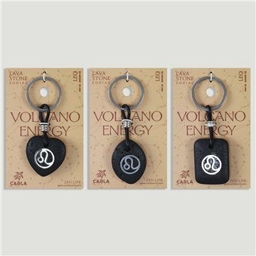 Llavero acero. 77. Lava. Signo Leo