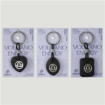 Llavero acero. 79. Lava. Signo Libra