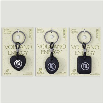 Llavero acero. 80. Lava. Signo Escorpio