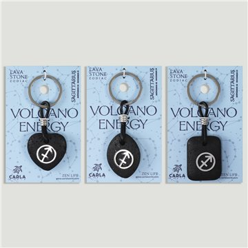 Llavero acero. 81. Lava. Signo Sagitario